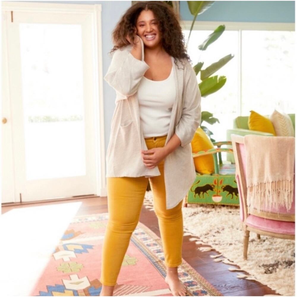 Donni stripped ribbed cardigan with pockets